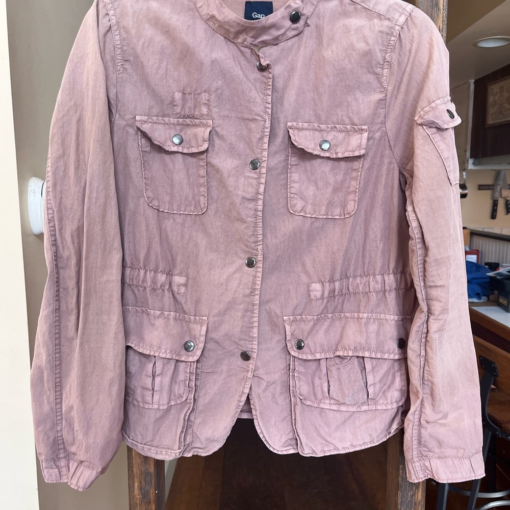 Gap Women's Pinkish cargo safari light weight Jacket size M